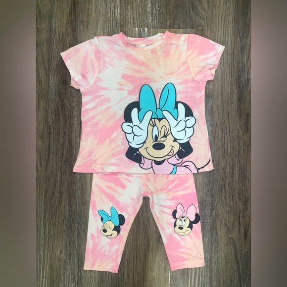 H&M Matching Sets Used Baby Girl Minnie Mouse Outfit Poshmark
